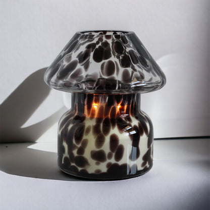 Candle Lamp - Black Cheetah